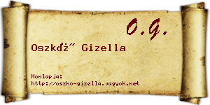 Oszkó Gizella névjegykártya